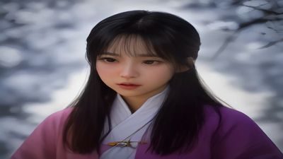 华语经典电影卧虎藏龙剧照，章子怡与周润发在竹林中对决，李安导演标志性的武侠美学，画面清新飘逸